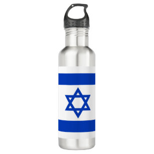 Israel flag modern patriotic 710 ml water bottle
