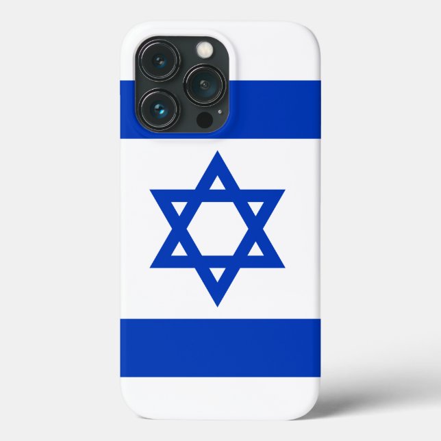 Israel flag modern patriotic Case-Mate iPhone case (Back)