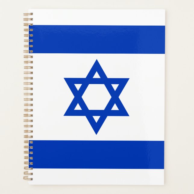 Israel flag modern patriotic modern planner (Front)