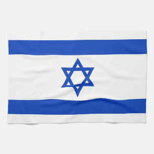 Israel flag modern patriotic tea towel
