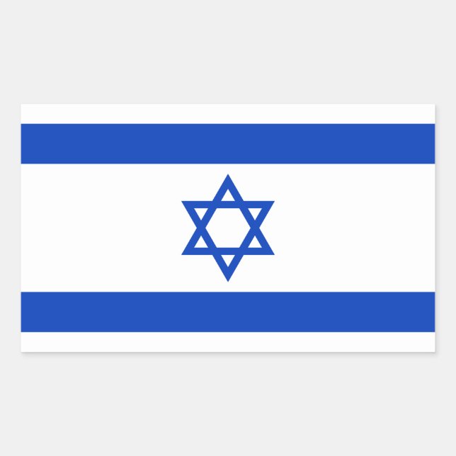 Israel Flag Rectangular Sticker (Front)
