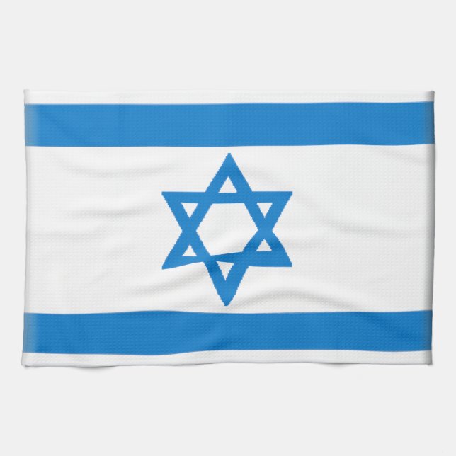 Israel Flag Tea Towel (Horizontal)