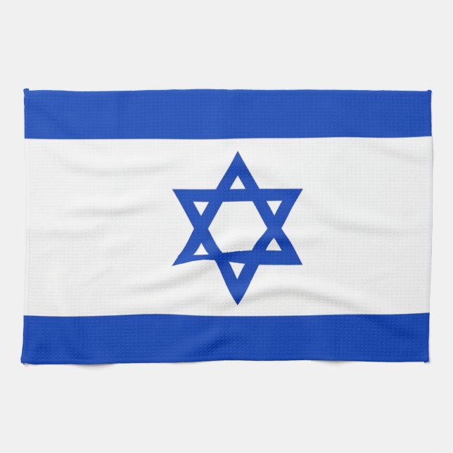 Israel Flag Tea Towel (Horizontal)
