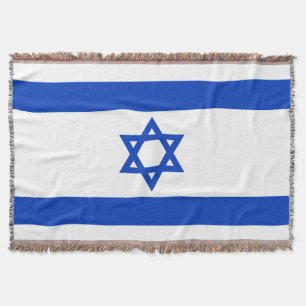 Israel flag throw blanket