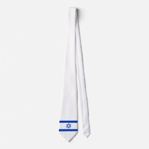 Israel flag tie