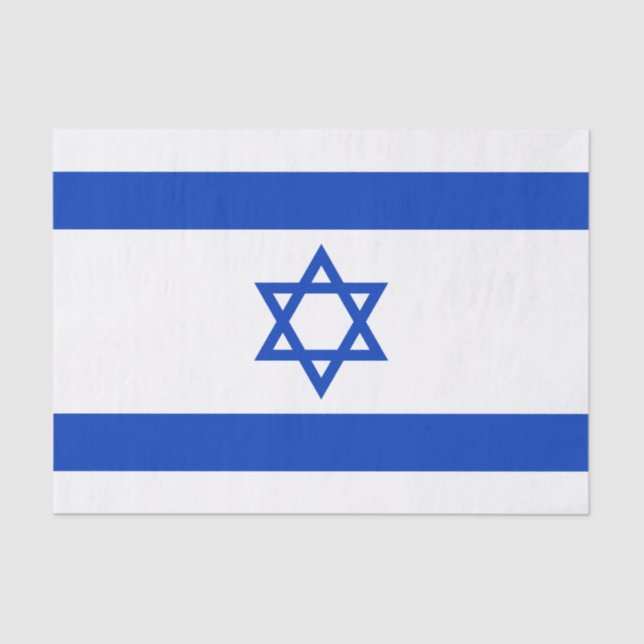 Israel Flag Tissue Paper (Front)