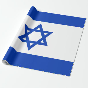 Israel flag wrapping paper