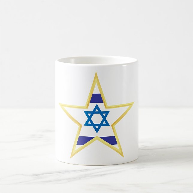 Israel Gold Star Coffee Mug (Creator Uploaded)