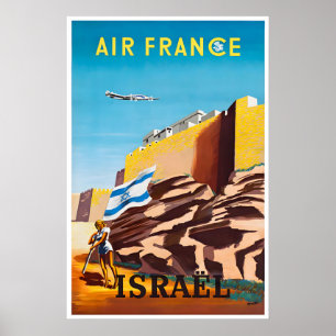 Israel Heritage Art Israeli Travel Poster Print