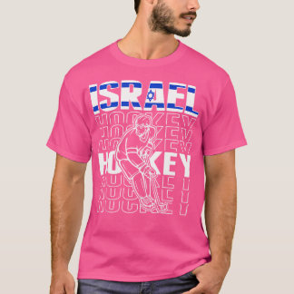 Israel Ice Hockey Fans Jersey Support Israeli Hock T-Shirt