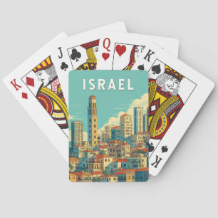 Israel Illustration Travel Art Vintage Playing Cards
