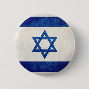 Israel; Israeli Flag 6 Cm Round Badge