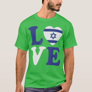 Israel Love Flag I Stand with Israel Heritage Isra T-Shirt