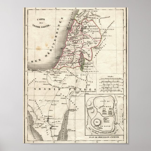 Israel Map Poster (Front)