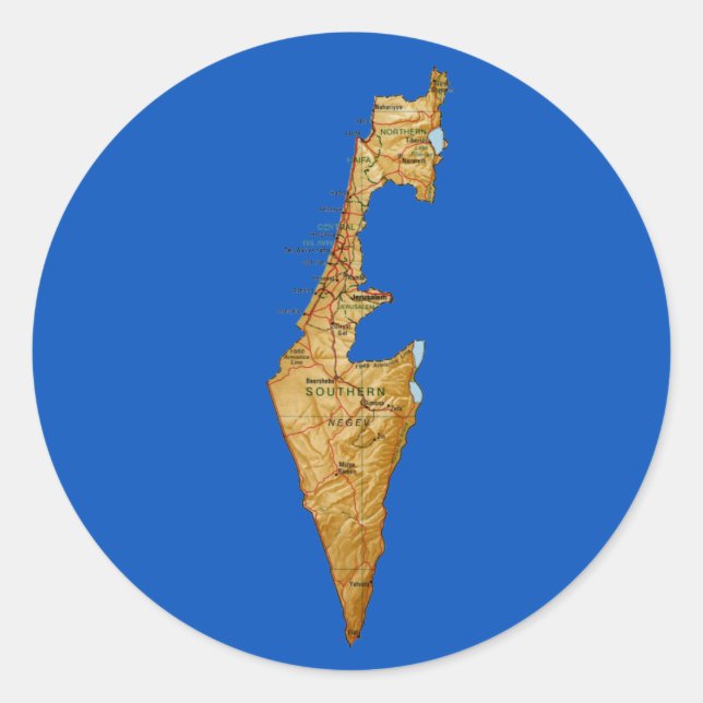 Israel Map Sticker (Front)