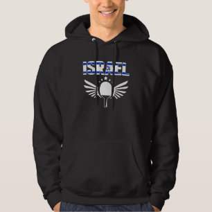 Israel Ping Pong  Proud Israeli Table Tennis Suppo Hoodie