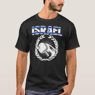 Israel Ping Pong Proud Israeli Table Tennis Suppo T-Shirt