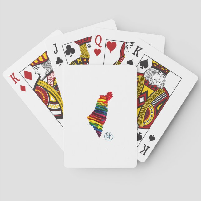 Israel Pride Studio Art Playing Cards (Back)