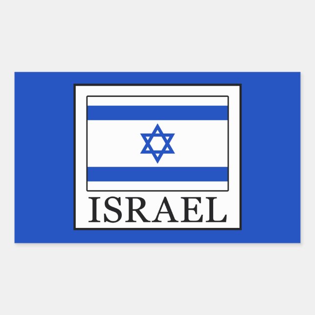 Israel Rectangular Sticker (Front)