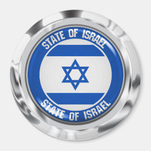 Israel Round Emblem Magnet