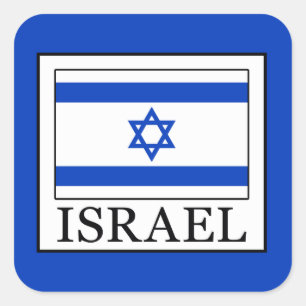 Israel Square Sticker
