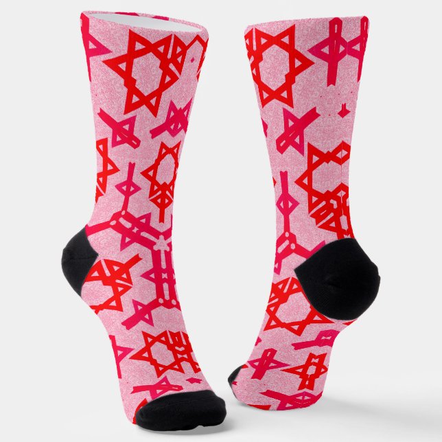 israel star of david socks (Angled)