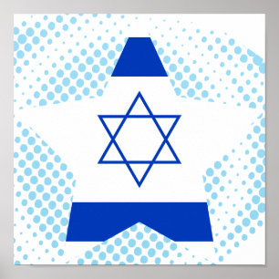 Israel Star Poster