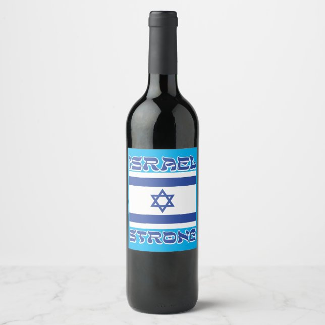 Israel Strong Wine Label (Front)