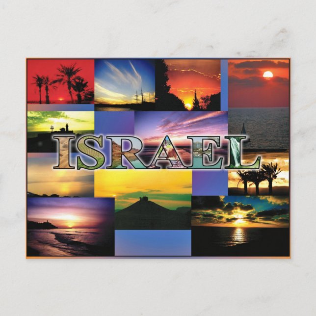 israel sunset postcard (Front)