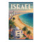 Israel Tel Aviv Illustration Travel Art Vintage
