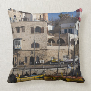 Israel, Tel Aviv, Jaffa, Jaffa Old Port Cushion
