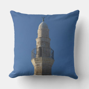 Israel, Tel Aviv, Jaffa, mosque minaret Cushion