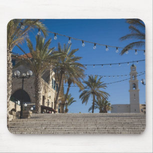 Israel, Tel Aviv, Jaffa, stairs, Old Jaffa Mouse Pad