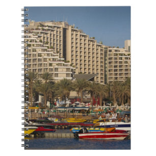 Israel, The Negev, Eilat, Red Sea beachfront 3 Spiral Notebook