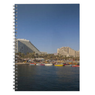 Israel, The Negev, Eilat, Red Sea beachfront Spiral Notebook