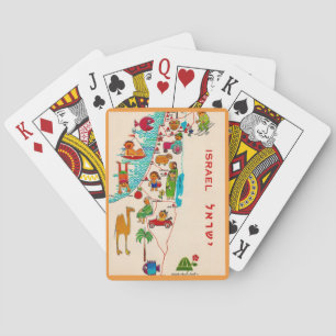 Israel Vintage Illustrated Playing Cards
