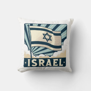 Israel Vintage Travel Poster Cushion