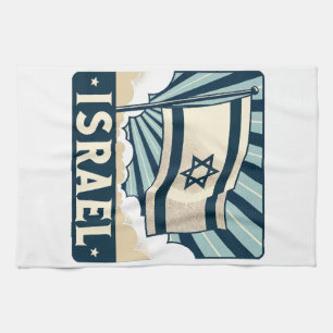 Israel Vintage Travel Poster Tea Towel