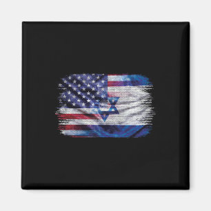 Israeli American Flag Pride Israel Usa For Women M Magnet