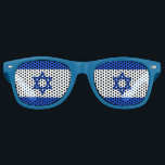 Israeli Flag Adult Party Shades<br><div class="desc">Wear your Israel funglasses whenever you want to dress up and look cool. The glasses have the Israeli flag in either lens on a blue fame. These can also be easily personalised by changing the frame colour, images on the lenses, adding text, styles, etc. For more Israel based items. Visit...</div>