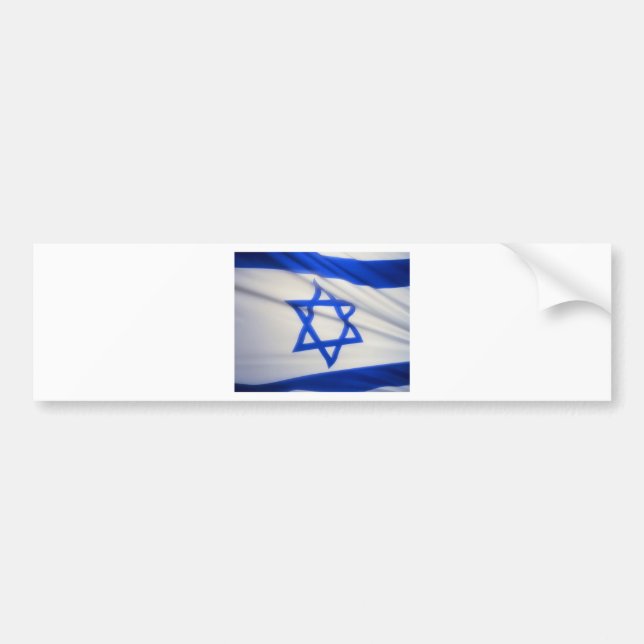 Israeli Flag Bumper Sticker (Front)