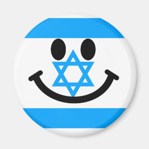 Israeli flag face magnet