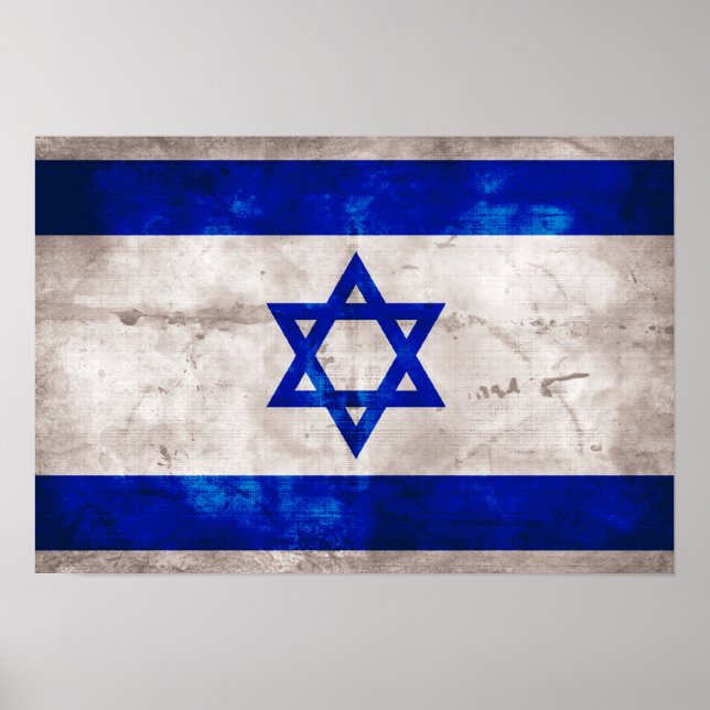 Israeli Flag Poster (Front)