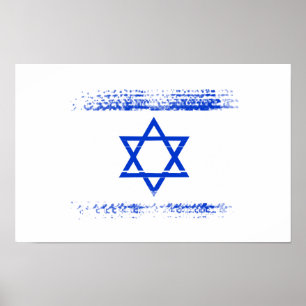 Israeli flag poster