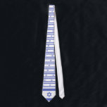 Israeli Flag Tie<br><div class="desc">This Israeli tie is absolutely gorgeous and is the perfect way to show your Jewish pride. A unique fashion item that is perfect to wear to a bar or bat mitzvah and also makes a great Hanukkah gift. Wear this any time, and it is sure to strike up a conversation....</div>