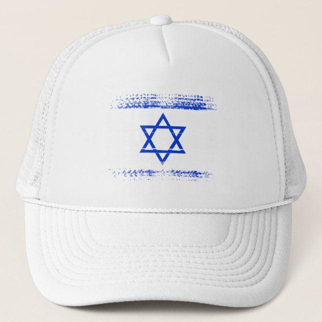 Israeli flag trucker hat (Front)