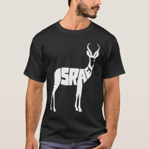 Israeli Gazelle Israel Word Cute Animal T-Shirt