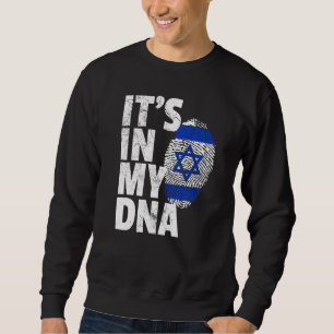 Israeli Israel Flag It's In My Dna Christmas Coun Sweatshirt