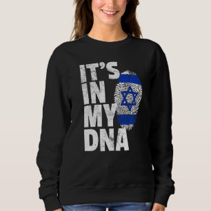 Israeli Israel Flag It's In My Dna Christmas  Coun Sweatshirt