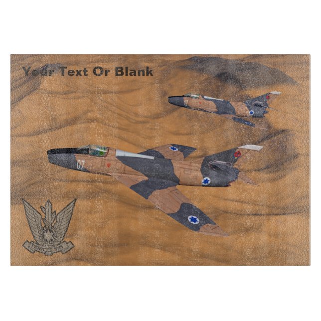 Israeli Super Mystères Over The Desert Cutting Board (Front)